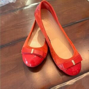 Cole Haan Ballet Flats - burnt orange 10” in length